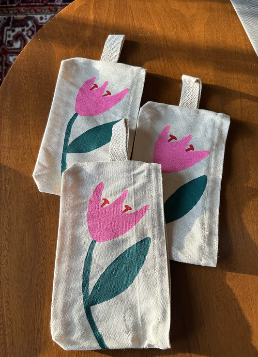 Painted Canvas Pouch