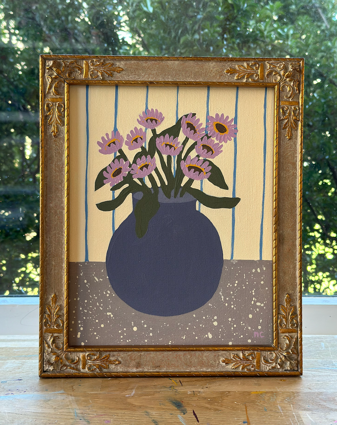 Purple Daisies mini