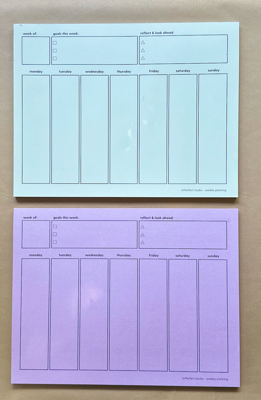 Weekly Planner Pads