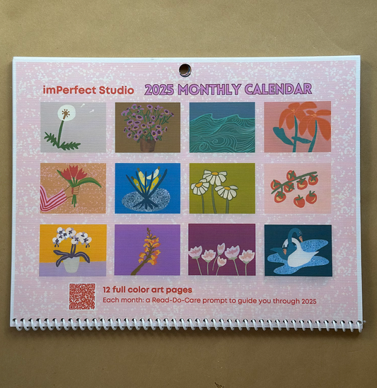 imPerfect Studio 2025 Monthly Calendar - MARCH-DECEMEBER only