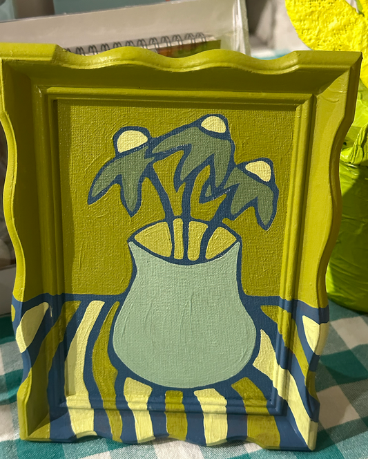 Coneflowers in Pond Green (Jealous)