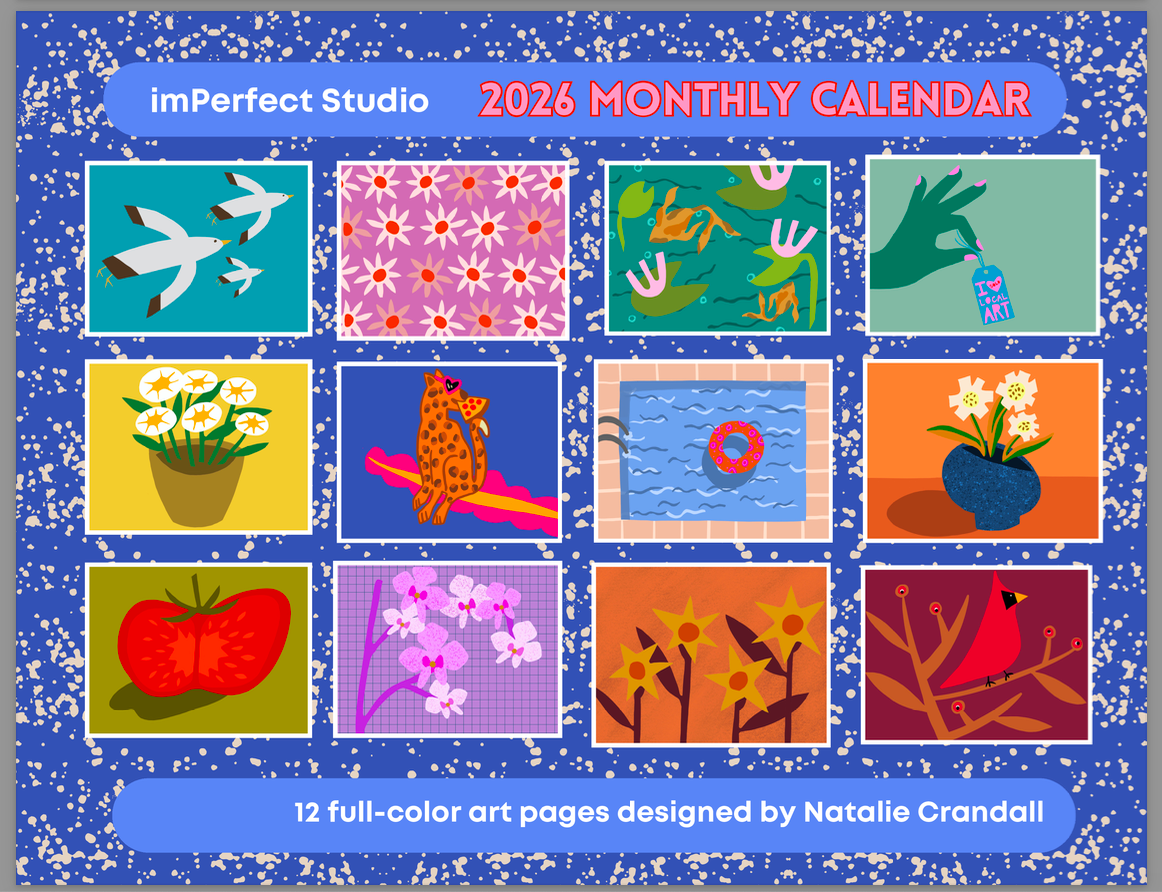 imPerfect Studio 2026 Monthly Calendar