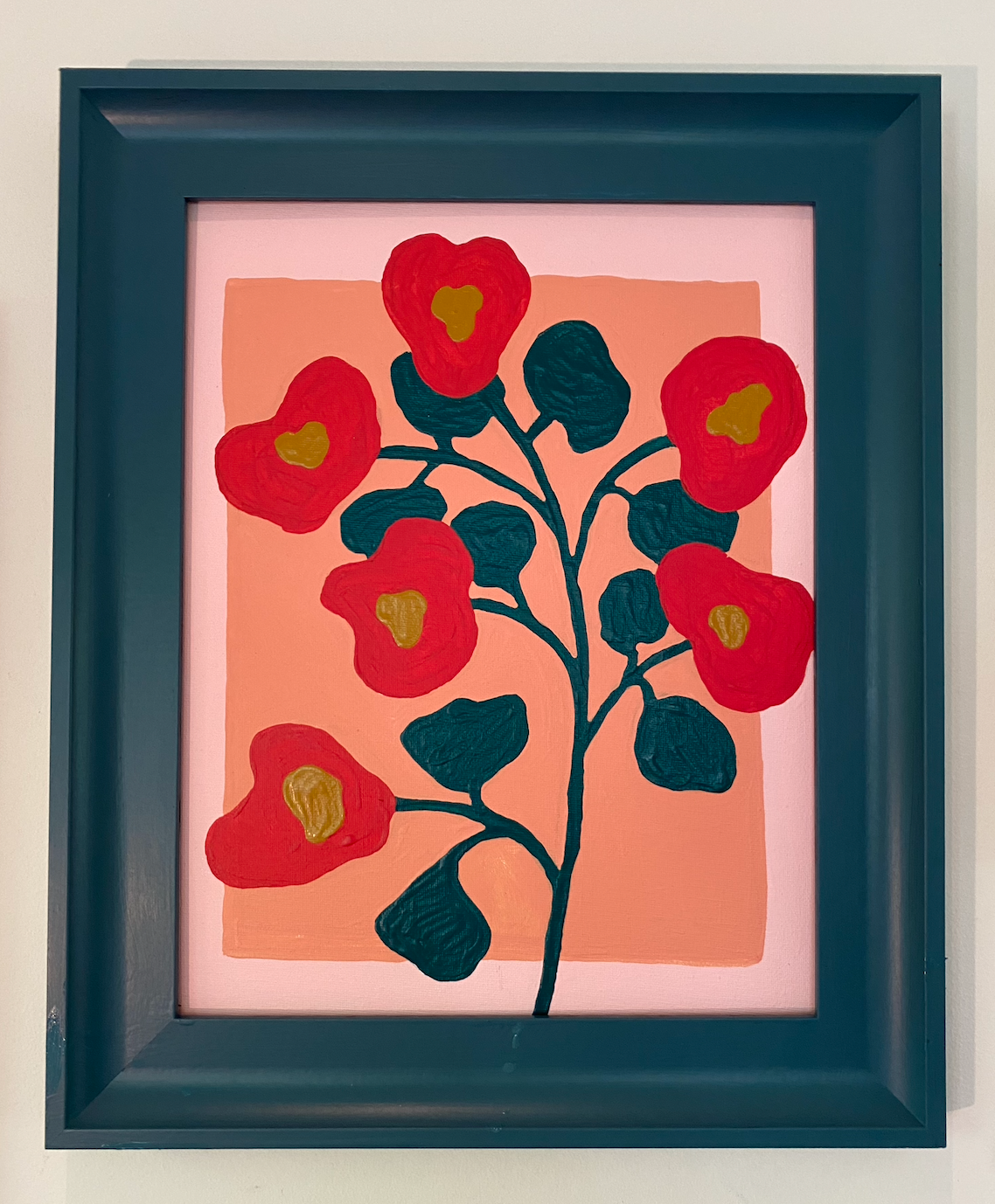 Springy red flowers