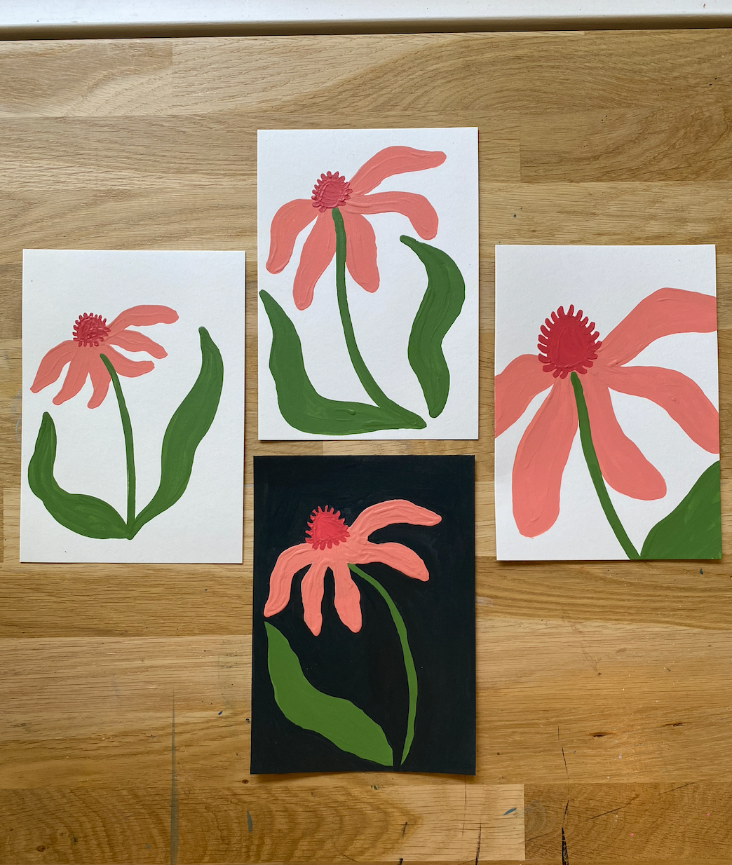 5x7 Floral Card with Envelope