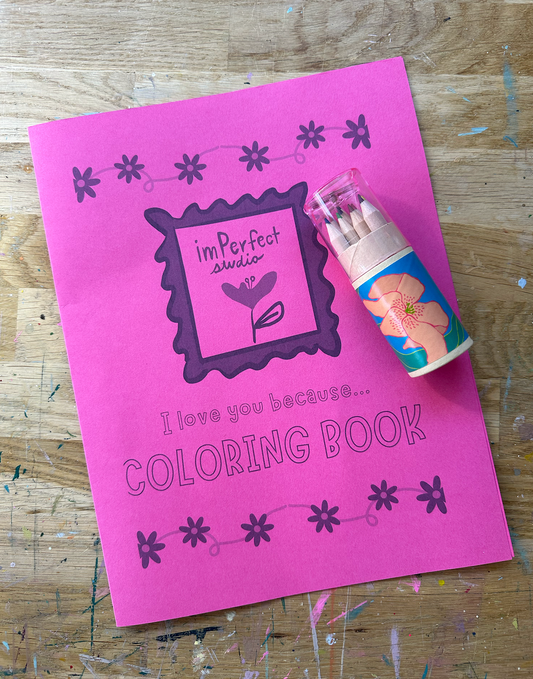 Coloring Book & Pencils