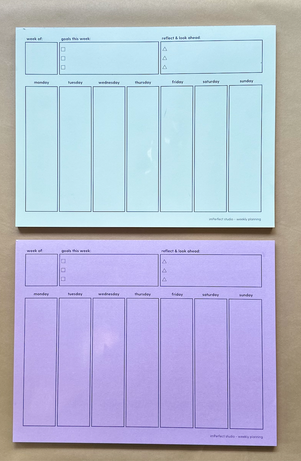 Weekly Planner Pads