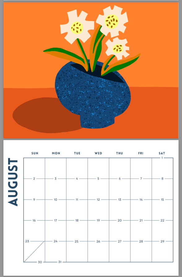 imPerfect Studio 2026 Monthly Calendar