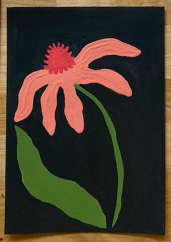 5x7 Floral Card with Envelope