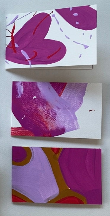 3x5 Handpainted cards